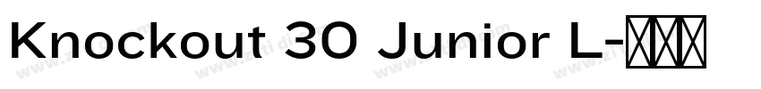 Knockout 30 Junior L字体转换 Knockout 30 Junior L字体转换